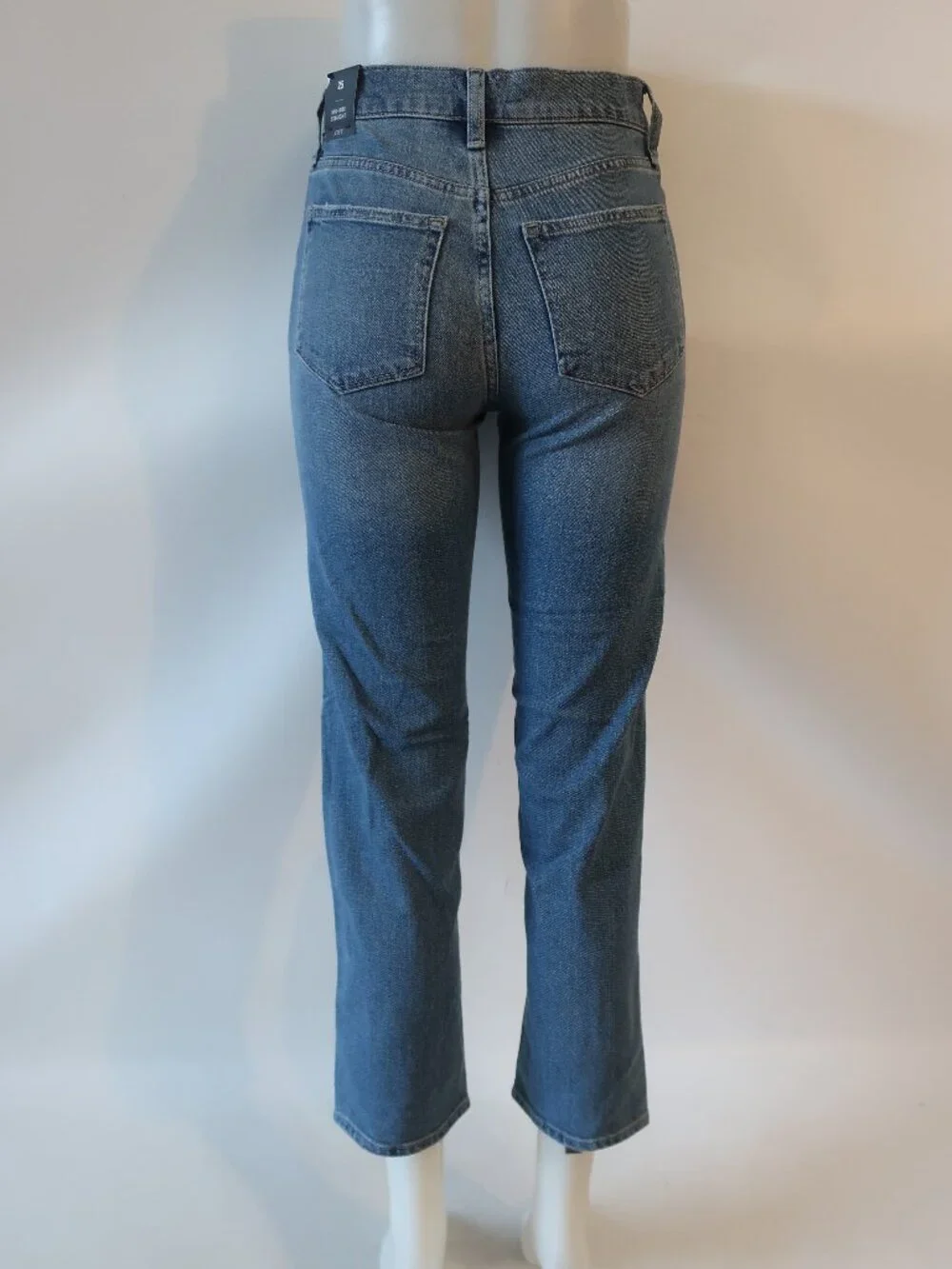 NWT Womens J. Crew Blue (Item- 21) Mid-Rise Straight Leg Jean 25